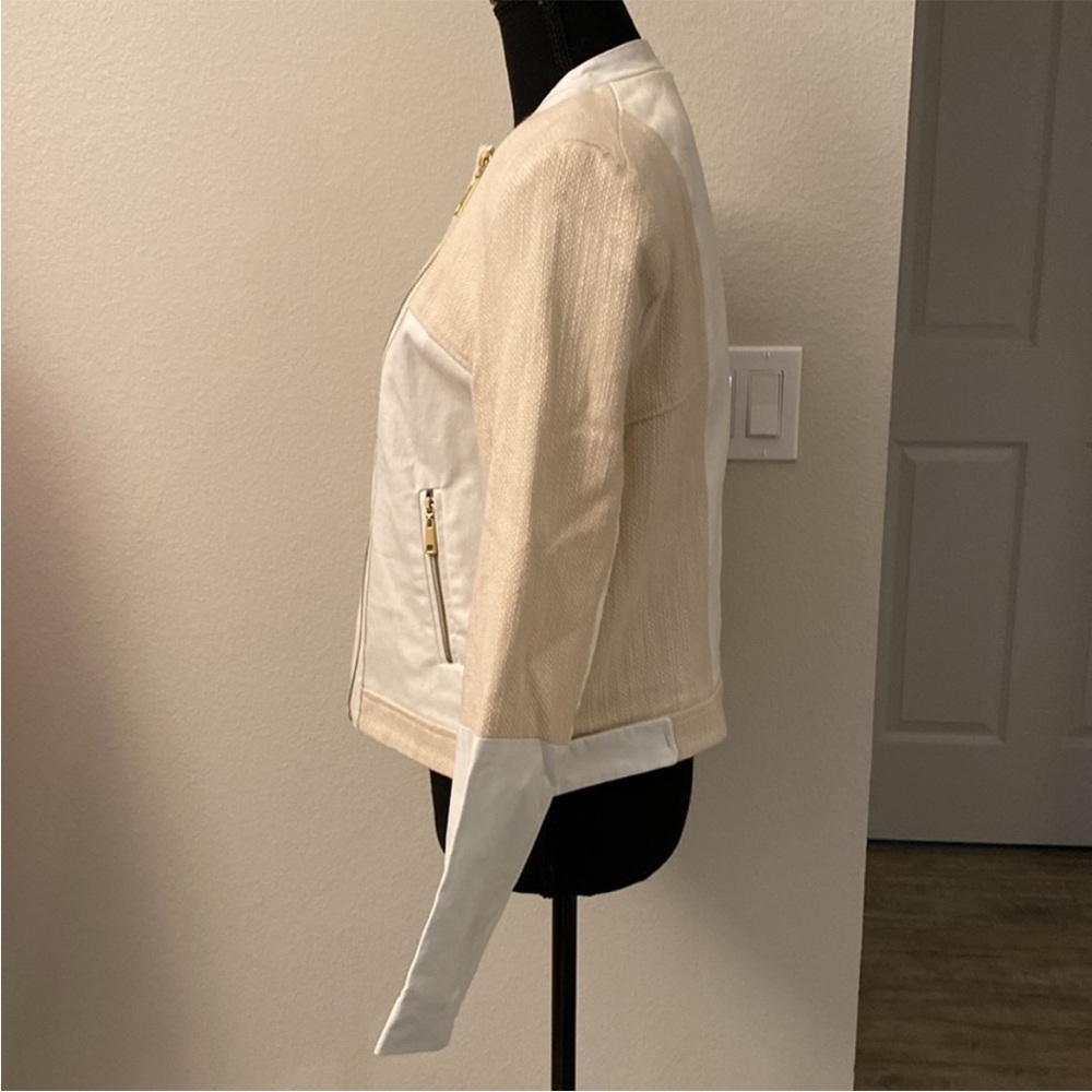Ellen Tracy jacket Cream and White Women's - Picture 2 of 7
